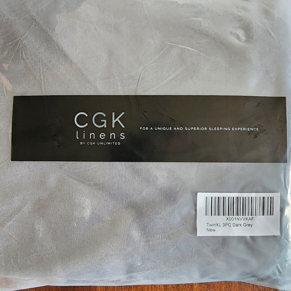 CKG Twin Xl 3PC sheet set Dark grey - Picture 2 of 2